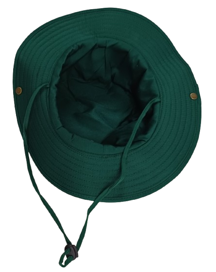 Cap Cricket Safari Style Round Brim Bottle Green