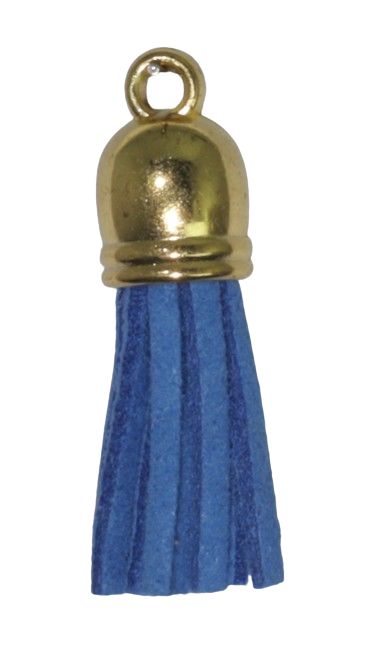 Tassels Gold 35mm Blue No 13