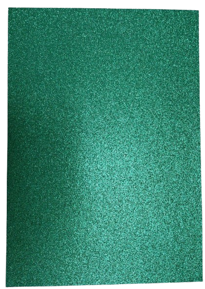 Cardstock Glitter Emerald Green A4 5pcs