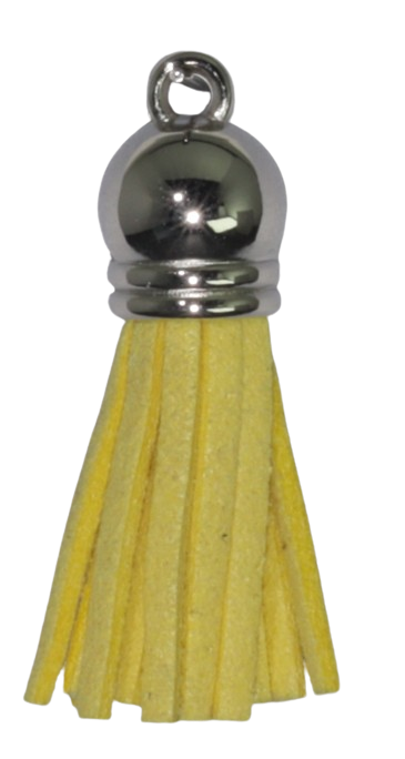 Tassels Silver 35mm Lemon Yellow No 17