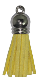 Tassels Silver 35mm Lemon Yellow No 17