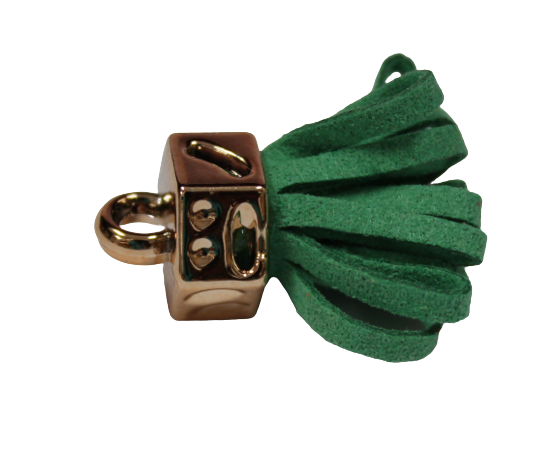Tassels 25mm Hexagon Green