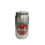 Flask coke can 350ml Silver