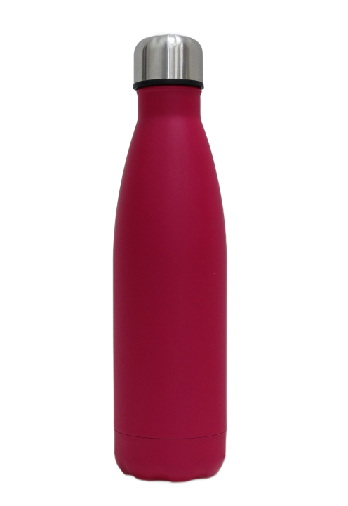 Double Wall Cola Bottle 500ml Dark Pink
