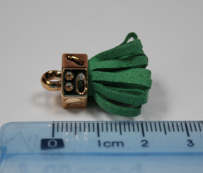 Tassels 25mm Hexagon Green