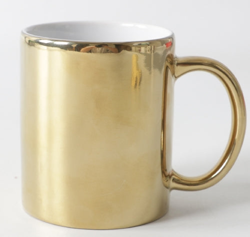 Mugs Metallic Chrome Gold