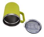 Double Wall Sippy Camping Mug 340ml Yellow