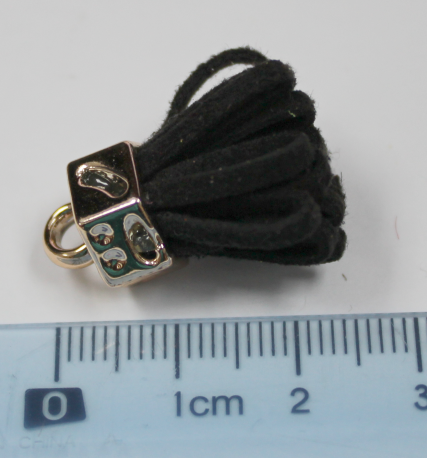 Tassels 25mm Hexagon Black