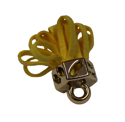 Tassels 25mm Hexagon Yellow