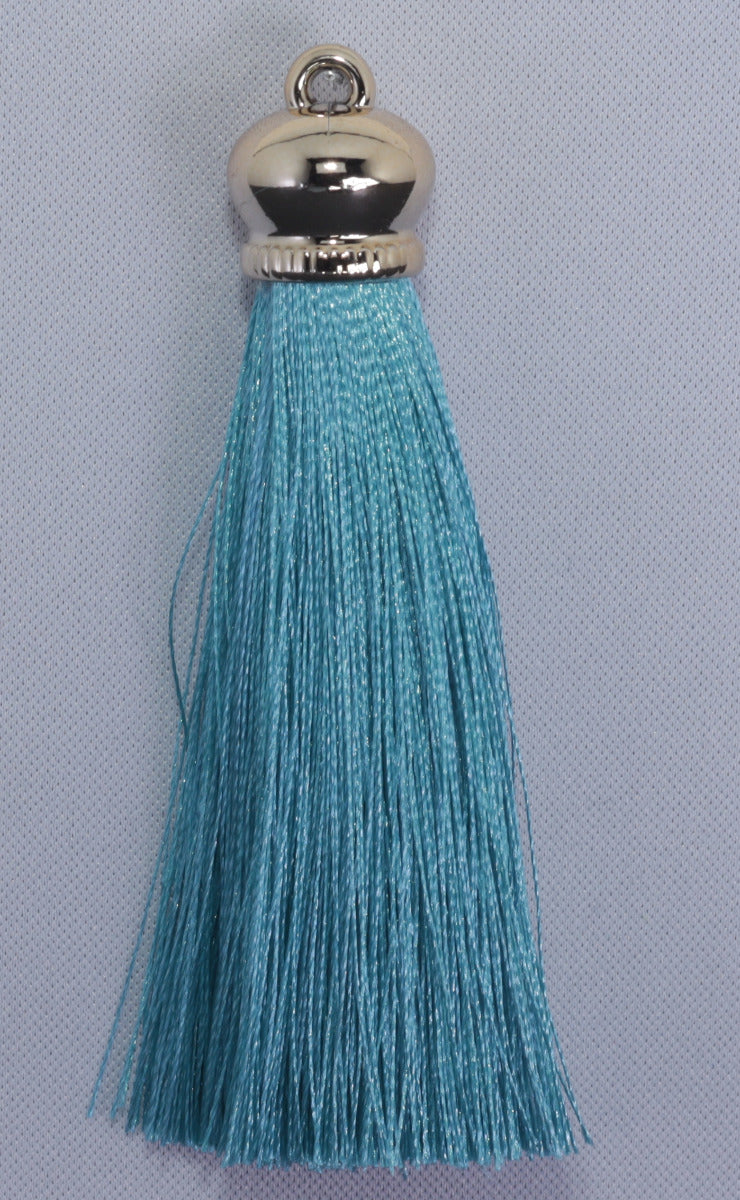 Tassels 90mm Light Gold Turquoise No199