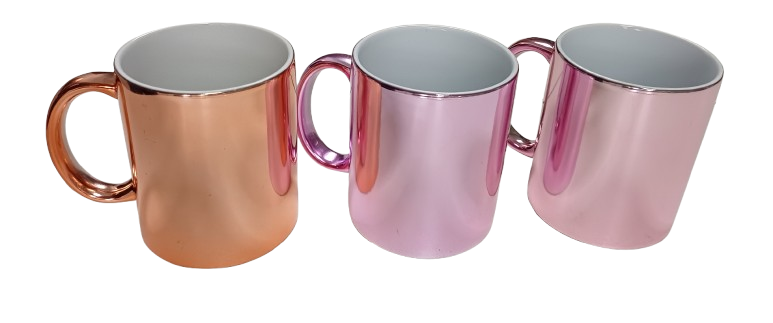 Mugs Metallic Chrome Purple Rose Gold
