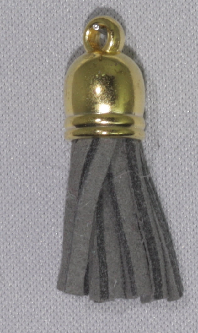 Tassels Gold 35mm Grey No 19
