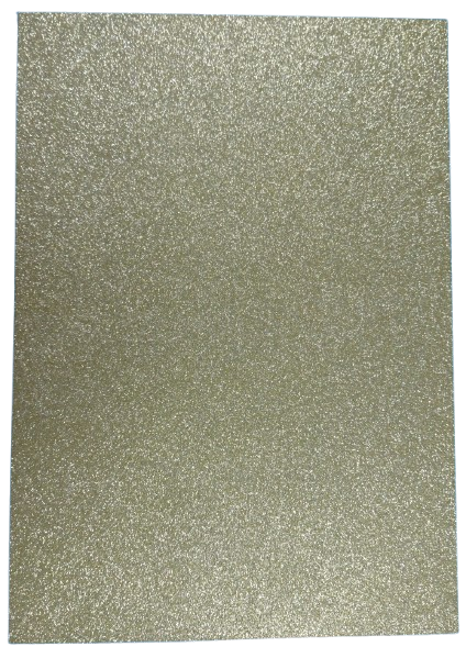 Cardstock Glitter Light Gold 250g A4 5pcs