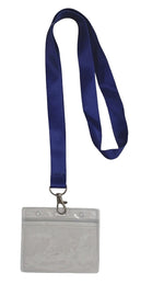 Lanyard - Midnight Blue with ID Card Pouch 86x54mm (wide)
