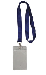 Lanyard - Midnight Blue with ID Card Pouch 86x54mm (Long)