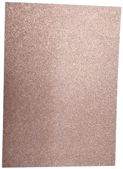 Cardstock Glitter Rose Gold A4 5pcs