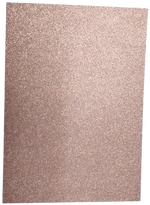 Cardstock Glitter Rose Gold A4 5pcs