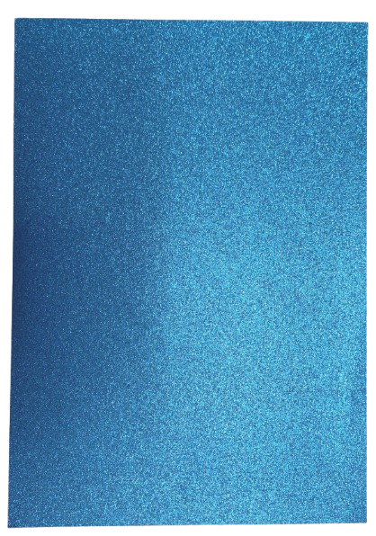 Cardstock Glitter Sapphire Blue A4 5pcs