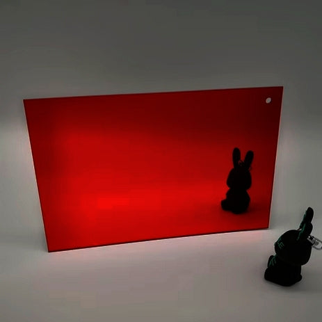 Acrylic Sheet Mirror Scarlet Red A5